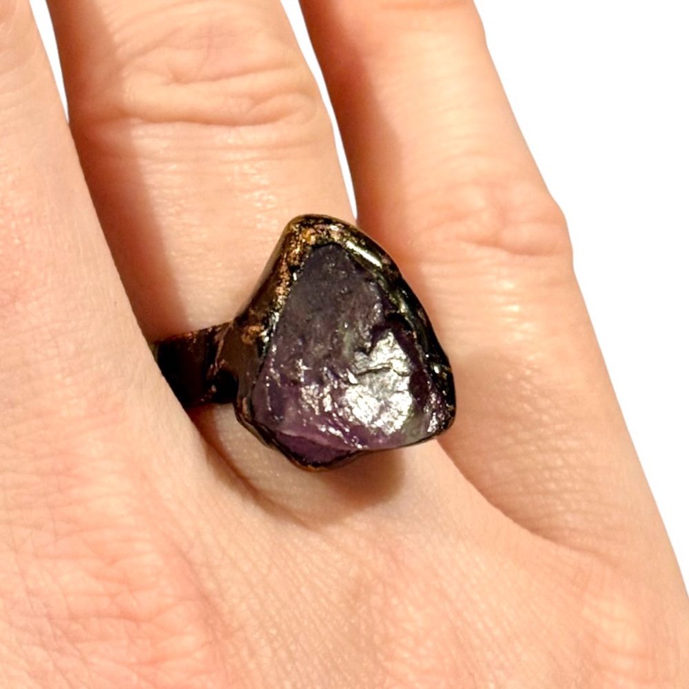 New Fluorite Crystal Ring - Picture 3 of 16